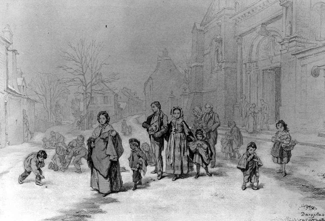 André - Henri Dargelas, All'uscita della chiesa, Walters Art Museum